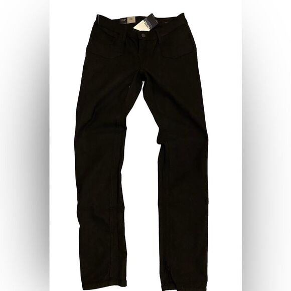 NWT SKINNY REVERSIBLE STRETCH BLACK | BLACK DISTRESSED BLEULAB MADE USA SIZE 28 - Picture 6 of 14